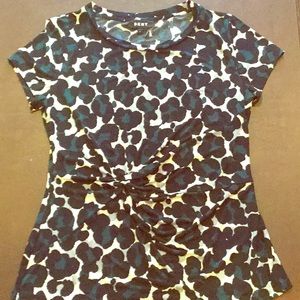 DKNY Cheetah Blouse